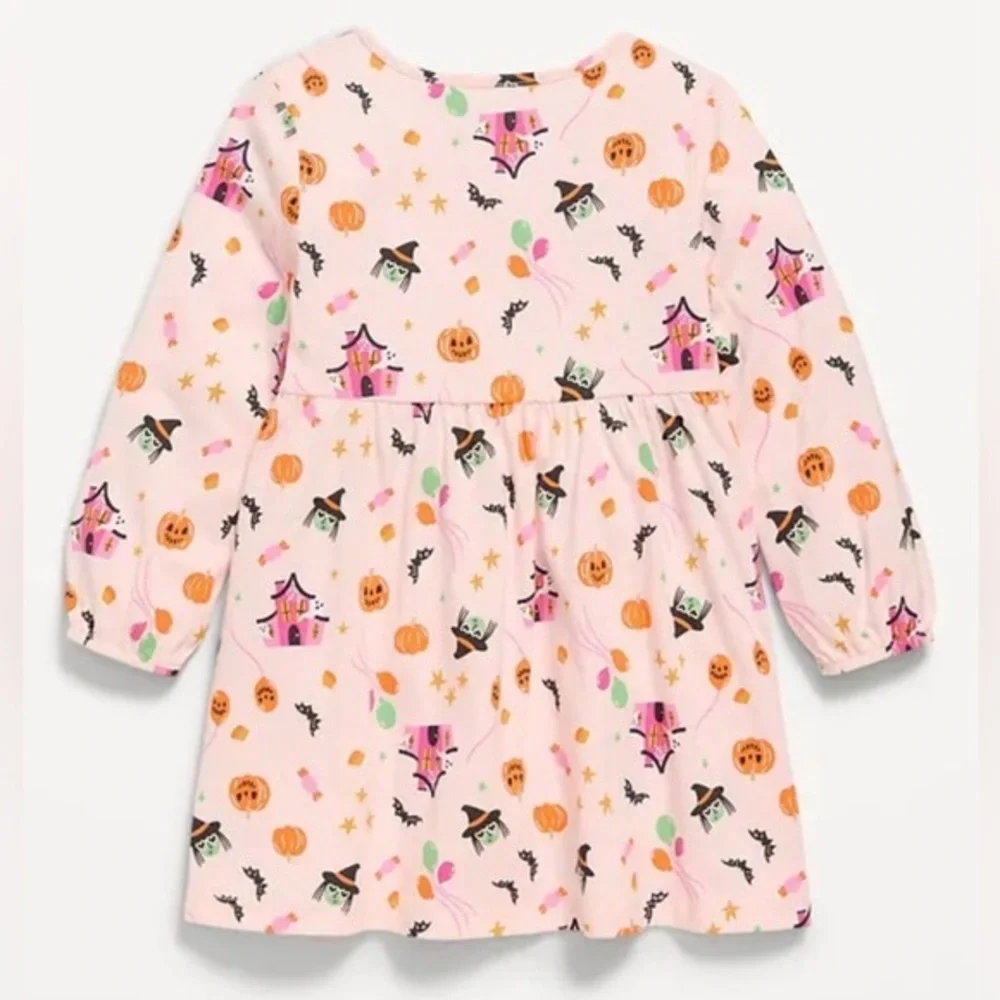 New Old Navy Girl’s Halloween Witch Print Dress Size 4T NWT